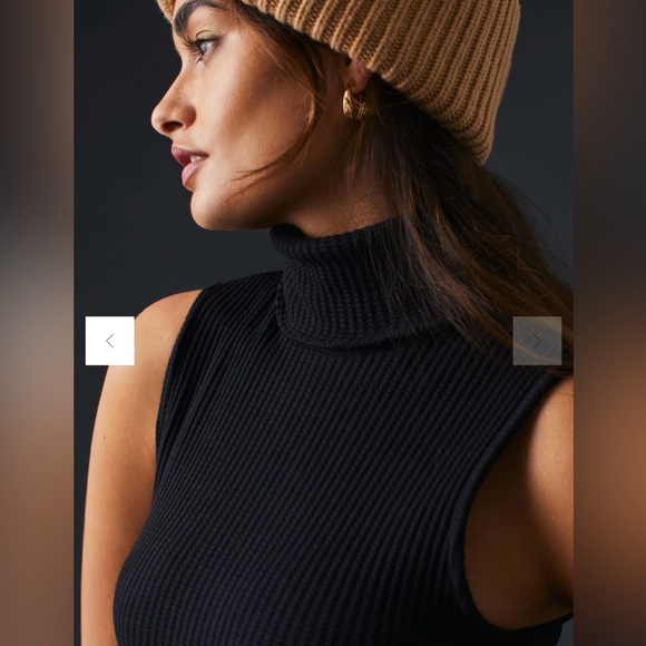 Anthropologie Stateside Luxe Thermal Turtleneck Dress. Size M NWT. - Picture 2 of 5